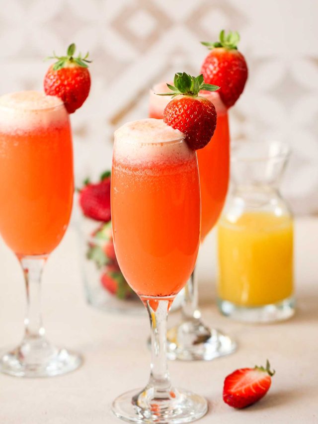 Strawberry Mimosa Mocktail