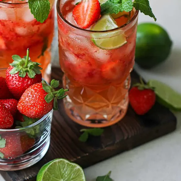 Strawberry Mocktail With Sprite 1